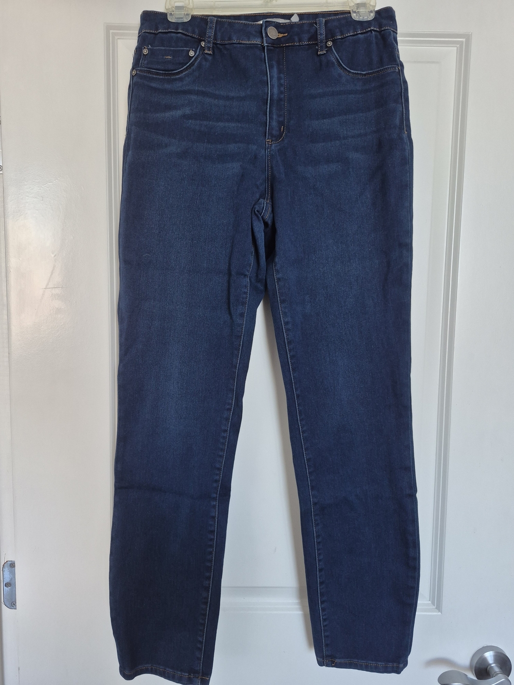 Tractr Straight Leg Jeans in Dark Blue